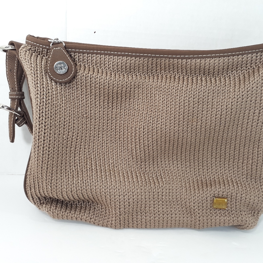 The Sak Crochet Shoulder Bag Handbag Purse 11.5x9.5x3